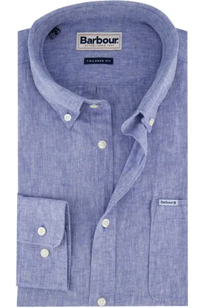 Barbour Overhemd Tailored Fit linnen katoen