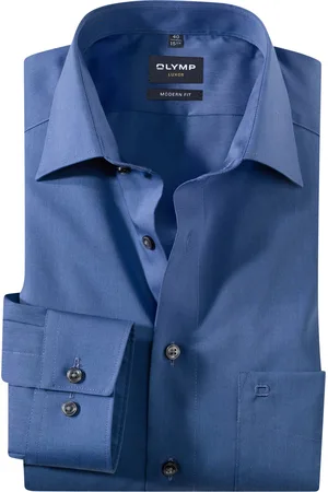 Olymp Overhemd modern fit Chambray