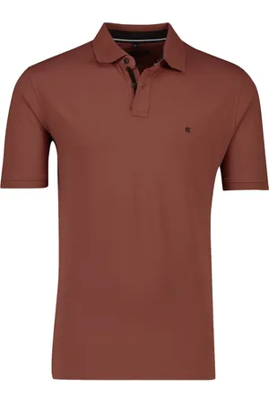 Casa Moda Polo stretch wijde fit effen katoen