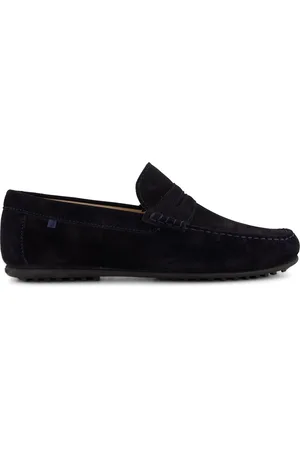 Floris van Bommel Donkerblauwe bootschoenen