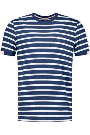 New Zealand NZA t-shirt Noel wit gestreept normale fit