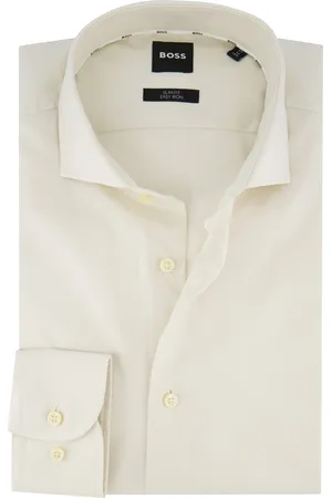 HUGO BOSS Boss Black H-Hank overhemd crème slim fit