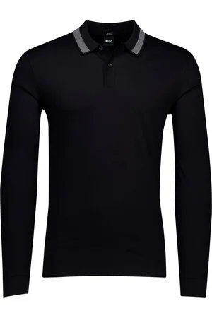HUGO BOSS Black polo slim fit lange mouw
