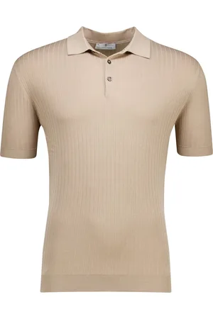 Thomas Maine Polo trui lyocell met boord