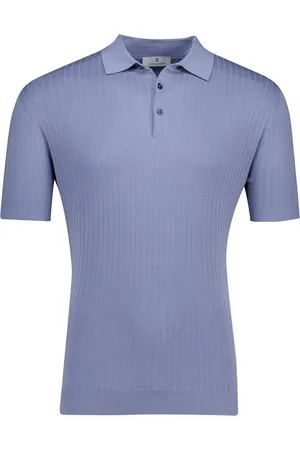 Thomas Maine Polo korte mouw lichtblauw
