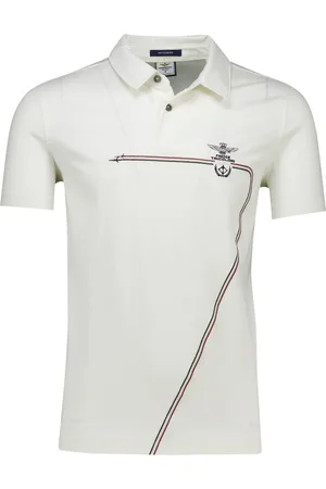 Aeronautica Militare Polo effen Regular Fit met logo