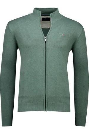 Portofino Vest effen katoen normale fit