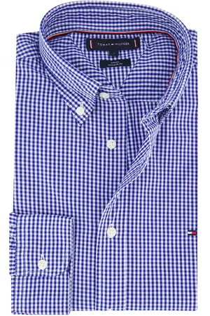 Tommy Hilfiger Overhemd geruit THFLEX katoen