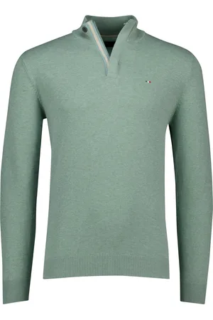 Portofino Regular fit half zip trui katoen