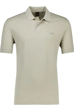 HUGO BOSS Boss Orange Pe Interlock polo lichtgroen normale fit