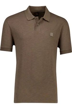 HUGO BOSS Boss Orange polo effen normale fit katoen