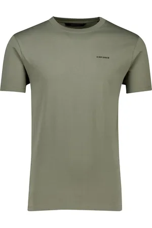 Airforce Basic T-shirt effen normale fit katoen