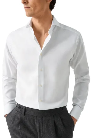 Eton Overhemd slim fit Signatue Twill Shirt effen