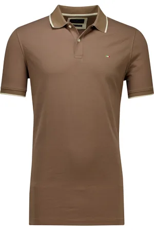 Portofino Polo extra lang effen 2-knoops normale fit