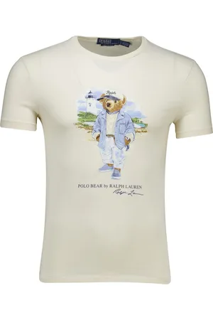 Ralph Lauren T-shirt ecru opdruk