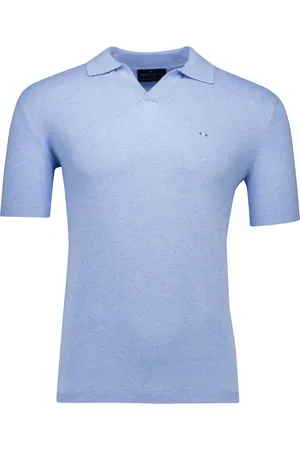 Portofino Polo v-hals gemêleerd gebreid