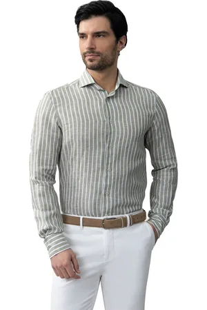 Cavallaro Napoli Vittorio gestreept mouwlengte 7 slim fit