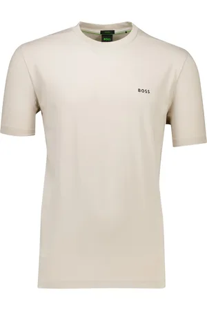 HUGO BOSS Boss Green T-Shirt effen jersey normale fit katoen