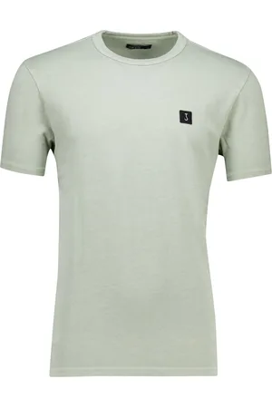 Butcher of Blue Army T-shirt lichtgroen effen ronde hals