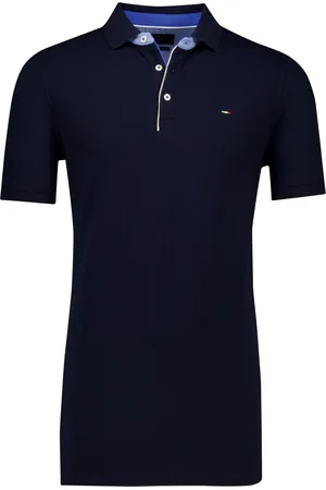 Portofino Katoenen 3 knoops polo extra lang pique