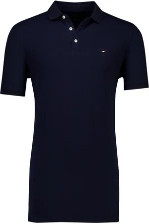 Portofino Katoenen polo extra lang effen normale fit