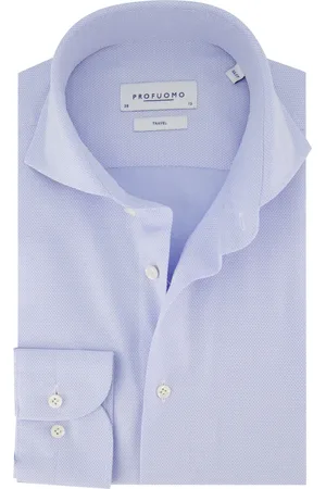Profuomo Travel overhemd cutaway slim fit