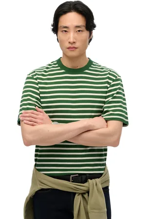Superdry T-shirt wit gestreept