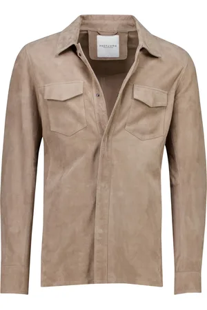 Profuomo Overshirt geitenleer