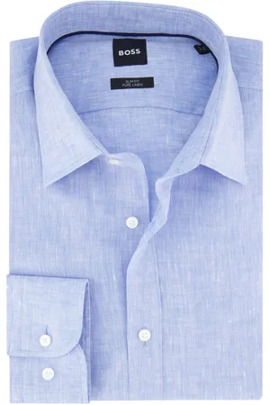 HUGO BOSS BOSS Black H-HANK overhemd mouwlengte 7 linnen
