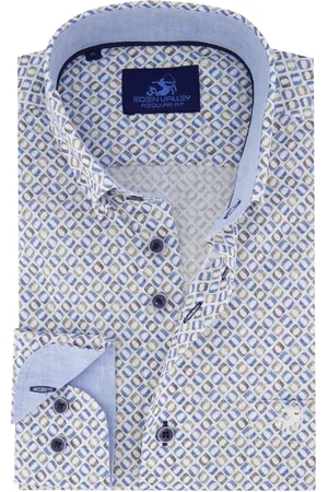 Eden Valley Overhemd regular fit geprint lange mouw