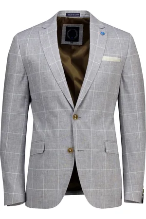 Scotland Blue Grou jacket drop 7,5 colbert linnen