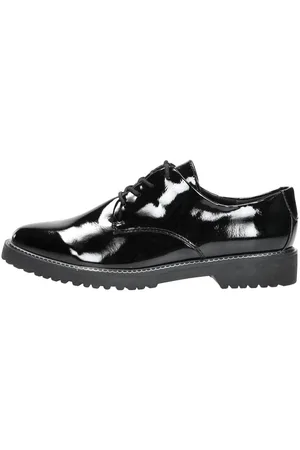 Marco Tozzi Veterschoenen Laag Zwartlak