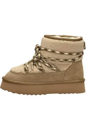 Shoecolate Enkellaarsjes Plat