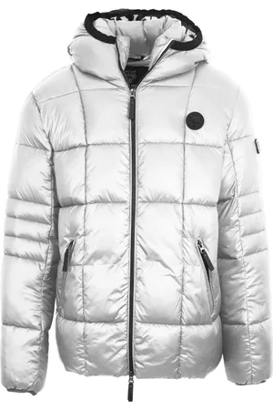 Philipp Plein Small Circle Logo Quilted White Jacket