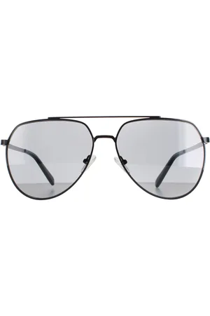 Calvin Klein Zonnebril CK20124S 001 Glanzende zwarte vaste rook