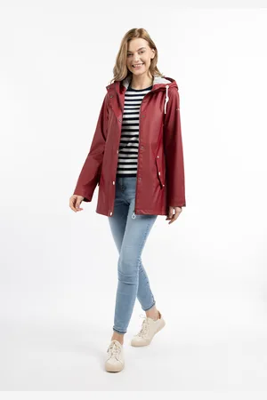 Dreimaster Regenjas Dames donkerrood