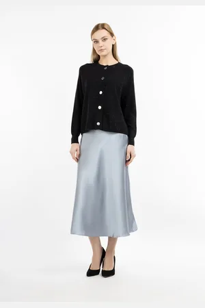Dreimaster Midirok Dames Grijs-blauw
