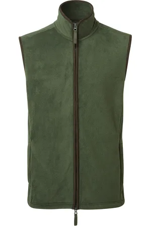 Premier Heren Artisan Fleece Gilet (Mosgroen/bruin)