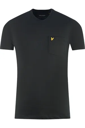 Lyle & Scott Chest Pocket Brand Logo Black T-Shirt