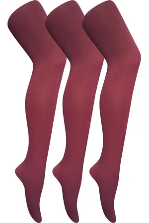 Sock Snob 3 paar dames gekleurde ondoorzichtige 80 denier panty