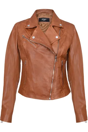 Infinity Dames slim leren bikerjack-Matlock