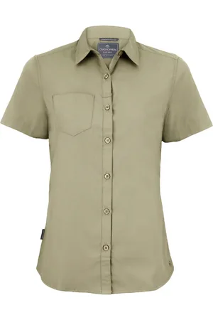 Craghoppers Dames/dames Expert Kiwi Shirt met korte mouwen (Kiezelbruin)