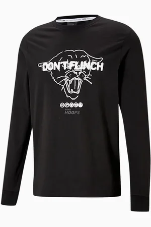 PUMA Franchise Lange Mouw Crew Hals Heren Basketbal T-shirt 530763 01