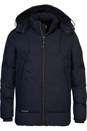Petrol Industries Heren Gevoerde Jas Angoon - Blauw