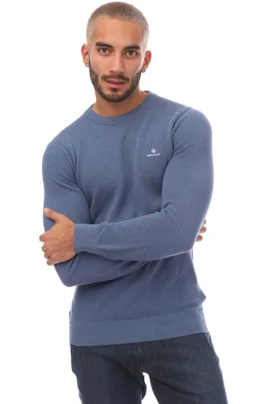GANT Heren Neps Melange Crewneck Sweatshirt in