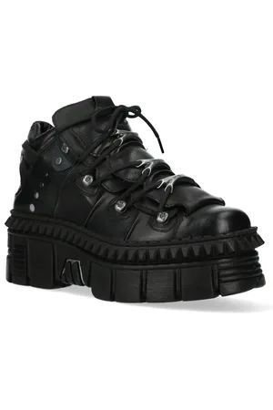 New Rock Leren enkellaarzen Goth-WALL106-S13