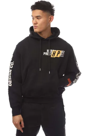 Heron Preston Heren Vastgoed Hoodie in Zwart-Wit