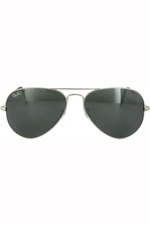 Ray-Ban Aviator unisex zilveren grijze spiegel zonnebril