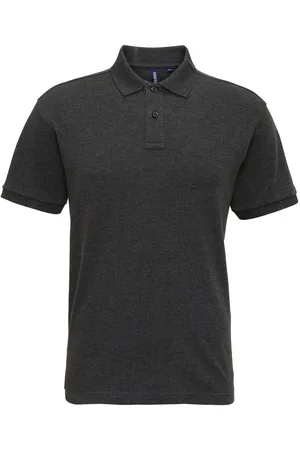 Asquith Heren Super Smooth Knit Polo Shirt (Zwarte Heide)