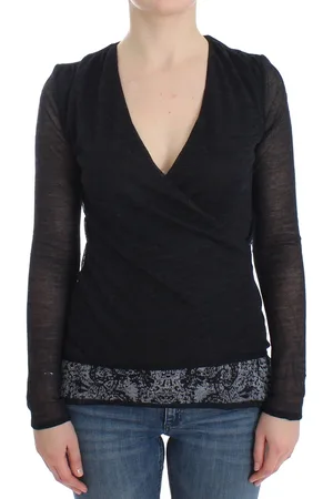 ERMANNO SCERVINO Trui met lange mouwen van wolmix stretch en lange mouwen